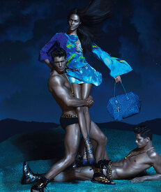 Edward Wilding, Veit Couturier & Joan Smalls Versace SS 2013 by Mert & Marcus.jpg