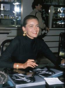 Estee Lauder Knowing publicity photo Robinson's department store LA Sept30 1988 - color restoration.jpeg