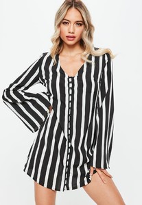 black-monochrome-stripe-button-up-flared-sleeve-skater-dress.jpg