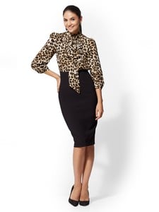 Cerelina Proesl New York & Company 7th Avenue - Twofer Sheath Dress 06140308_006_av4.jpg