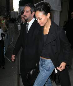 Zoe Saldana leaving the Calvin Klein fashion show - February 17, 201107.jpg