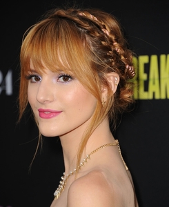 Bella-Thorne-twisted-pink-ribbon-her-braids-Spring.jpg