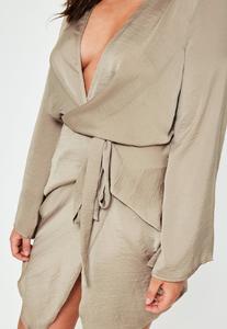 plus-size-brown-satin-kimono-tie-dress 2.jpg