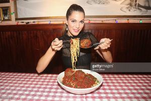miss-universe-2017-iris-mittenaere-visit-buca-di-beppo-times-square-picture-id698477810.jpg