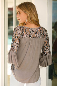 Website - www.bostonproper.com - Sequin Illusion Flare-Sleeve Top 02.jpg