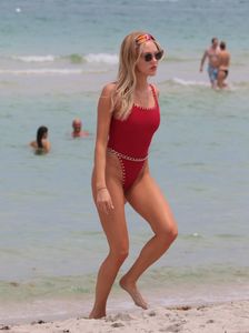 shea-marie-in-a-red-one-piece-swimsuit-at-the-beach-in-miami-07-26-2017-11.jpg