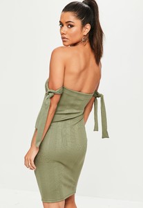 khaki-ribbed-bandage-bardot-dress (2).jpeg