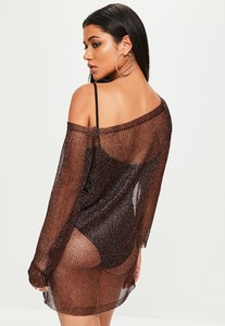 brown-off-shoulder-metallic-mini-jumper-dress (2).jpg