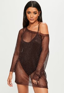 brown-off-shoulder-metallic-mini-jumper-dress.jpg