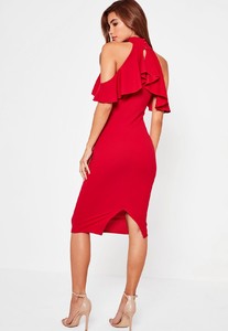 high-neck-frill-cold-shoulder-midi-dress-red (3).jpg