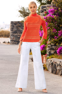 Pointelle Cold Shoulder Long-Sleeve Sweater 01.jpg