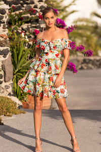 Printed Lace Tiered Off-The-Shoulder Dress 03.jpg