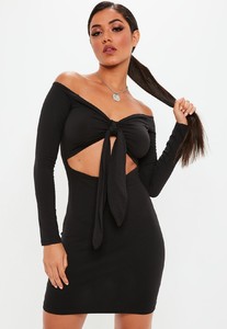 black-bardot-tie-front-dress.jpg