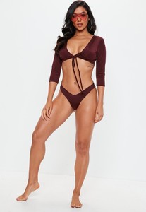 burgundy-tie-front-long-sleeve-bikini-top1.jpg