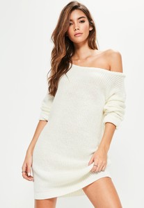 missguided-designer-cream-Cream-Off-Shoulder-Knitted-Jumper-Dress.jpeg