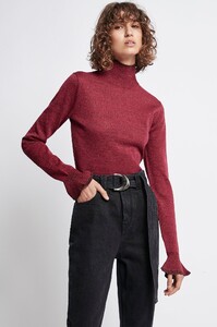 S26-20AJ1143_Rebellion_Flounce_Cuff_Knit_Burgundy-20254-Aje-0463.jpg