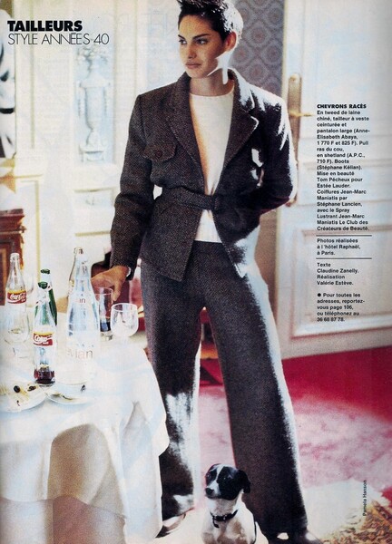 ELLE France 3rd January 1994,Les Tailleurs Vous Prennent Par La Taille by pamela hanson 1.jpg