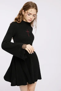 black-lace-cuff-a-line-dress-with-gothic-cross-007.webp