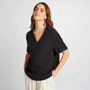 blouse-en-gaze-de-coton-a-manches-courtes-noir-ceg67_2_zc3.webp