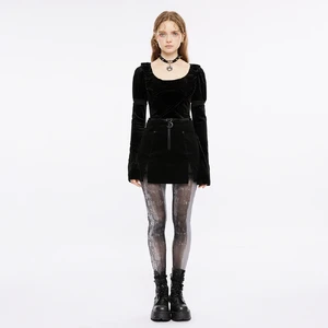 mysterious-elegant-black-velvet-lace-up-gothic-top-010.webp