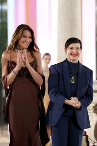 Carla Bruni and Isabella Rossellini attend the Bulgari Aeterna High Jewelry Brand Event at Altare Della Patria on May 20, 2024 in Rome, Italy..jpg