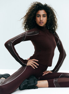 Imaan Hammam - Victorias-Secret-2024-VSX-Refined-Contours-Jacket-Legging-Brown.jpg