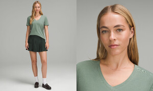 Love V-Neck T-Shirt (Grey Eucalyptus) LW3EPGS_064762_1.jpg