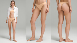 Wundermost Ultra-Soft Nulu Dipped-Waist Thong Underwear (Peach Bellini) LW9ET1S_064631.jpg