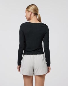 Long Sleeve Plie Top (Black Heather) VW1256HBK_FA24_W_ECOMM_TOPS_BACK_12.jpg