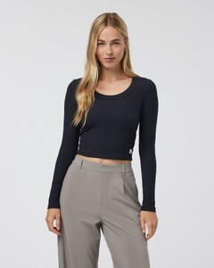 Long Sleeve Pose Scoop Tee (Black) VW1104BLK_FA23_W_ECOMM_TOPS_FRONT_ALT_TOPS_8.jpg