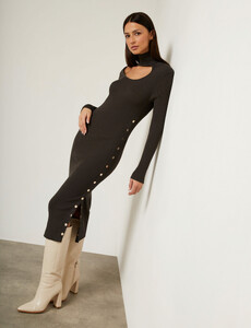 robe-pull-midi-ajustee-avec-ouverture-vert-fonce-femme-vue5-32536300953870601.jpg