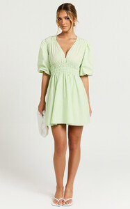Francesca_V_Neck_Puff_Sleeves_Mini_Dress_in_Green__0001.jpg