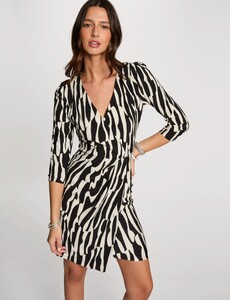 morgandetoi.com robe-courte-ajustee-imprimee-multicolore-femme-vue1-32536301014810900.jpg