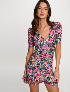 morgandetoi.com robe-courte-ajustee-imprimee-multicolore-femme-vue1-32536311028440900.jpg