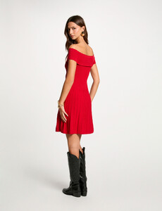 morgandetoi.com robe-tricot-courte-trapeze-rouge-femme-vue2-32536301013211009.jpg