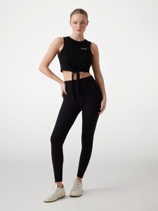 Lauren Alex -  Guess_Front knot cropped T-shirt Women-5 - V5GI01I3Z14-JBLK-ALT1.jpg