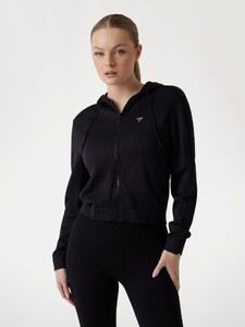 Lauren Alex -  Guess_Hooded ribbed sweatshirt Women-5 - V5RQ07Z3M50-JBLK.jpg