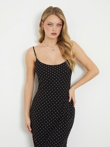Lauren Alex -  Guess_Polka dots long slip dress Women-4 - W3PK2HWEQW0-P9XT-ALT2.jpg