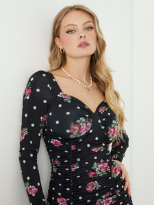 Lauren Alex -  Guess_Polka dots mini dress Women-5 - W3PK2JKBKJ0-P9XS-ALT3.jpg