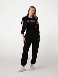 Lauren Alex -  Guess_Rhinestones logo t-shirt Women-5 - V4BI16KCIV1-JBLK-ALT1.jpg