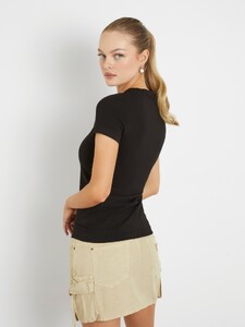 Lauren Alex -  Guess_Small triangle logo stretch t-shirt-5e - W2YI44J1314-JBLK-ALT2.jpg