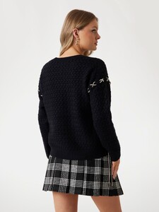 Lauren Alex -  Guess_Wool-blend cable sweater Women-5 - W5RR13Z3KY0-JBLK-ALT2.jpg
