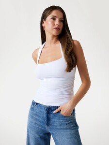 KiannaLS - Guess -  Stretch Modal halter-neck top Women-5 - W5YP28KACM2-G011.jpg