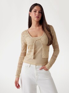 KiannaLS - Guess_Openwork knit cardigan Women-5 - W5GR15Z3E22-GLDL.jpg