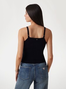 KiannaLS - Guess_Rhinestones cropped tank top Women-5 - W5GR47Z3MN2-JBLK-ALT2.jpg