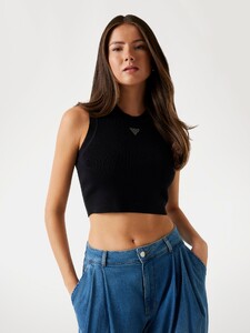KiannaLS - Guess_Small triangle tank top Women-5c - W4GZ34Z3F40-JBLK.jpg