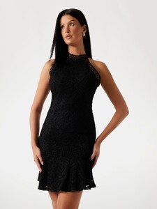 LizaMakhu - Guess_Bodycon lace mini dress Women-4 - W5YK0CKCS90-JBLK.jpg