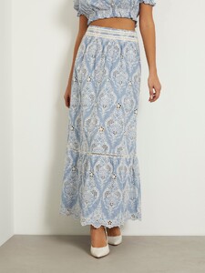 LizaMakhu - Guess_Embroidered long skirt Women-6 - W4GD66WG4F0-F7IM.jpg