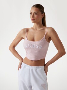 VSeleznova - Guess_Cropped logo tank top Women-5 - V5GP16K8RT2-A61Z.jpg