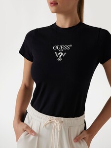 VSeleznova - Guess_Front logo stretch t-shirt Women-5 - V4YI21KCDH1-JBLK-ALT3.jpg